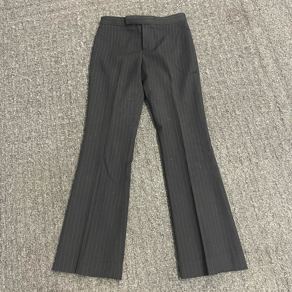 Ralph Lauren Wool Chalk-Stripe Trousers